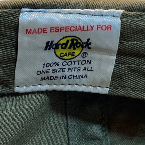 Hard Rock Cafe PARIS Army Green Ball Cap I purchased in Paris in 2001. - Picture 2 of 9
